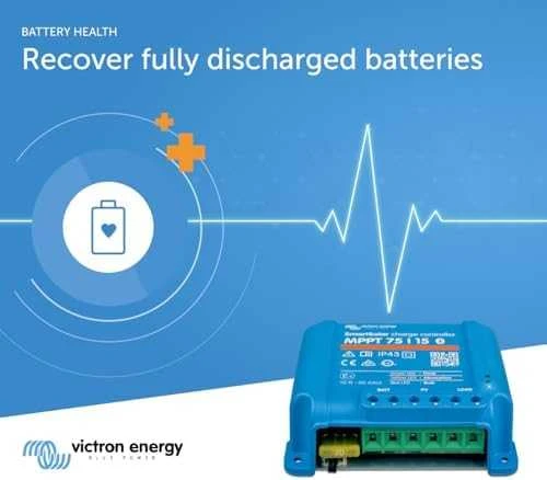 Victron Energy Saulės energijos įkrovimo valdiklis SmartSolar MPPT 75/15