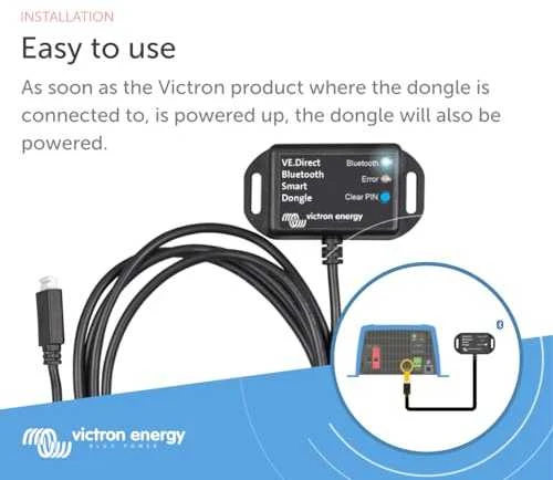 Victron Energy Bluetooth adapterio montavimo schema