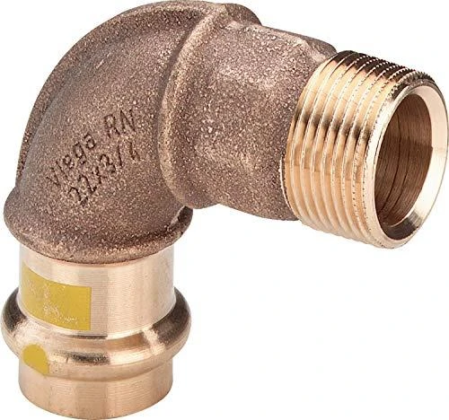Viega pereinamoji alkūnė 90° 15 mm x GZ 1/2'' 2614 - 345747