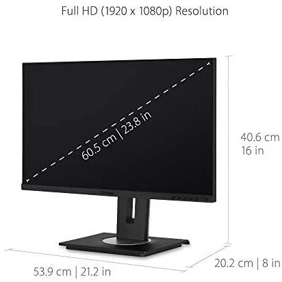 Monitorius ViewSonic VG2456 / 24" / Panel IPS / 1920x1080 / 16:9 / Matinis / 15 ms