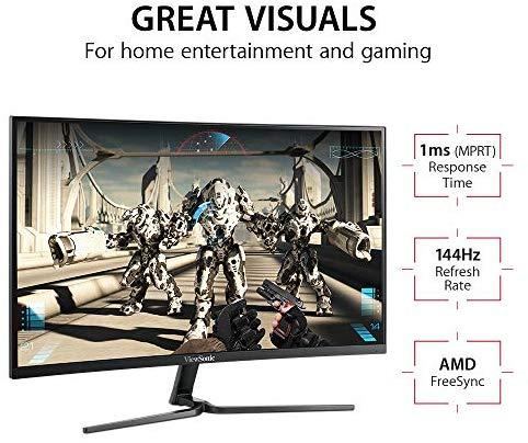 Monitorius VIEWSONIC VX2458-c-mhd (24", TFT, FullHD 1920x1080, DisplayPort, HDMI, juodos spalvos)