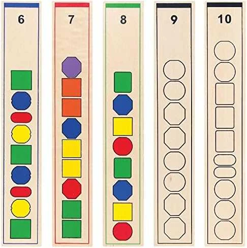 Viga medinis edinis žaidimas loginis karoliukai 104 Montessori elementai