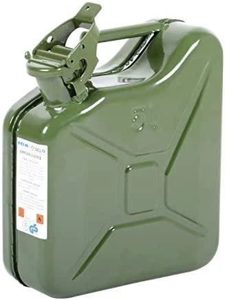 Plieninis kanistras benzinui RAL 6003, 5l