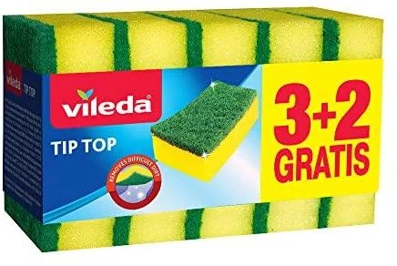 VILEDA Tip Top universalios kempinės kasdieniam valymui, 3 vnt.