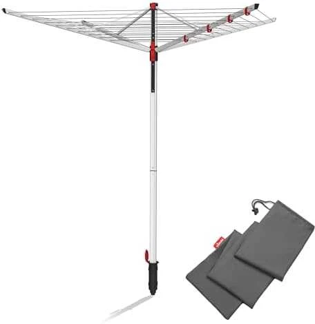 Vileda Sun Lift Compact 168250 lauko drabužių džiovintuvas Juoda, Balta Aliuminis 40 m