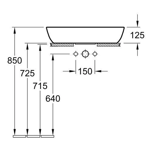 Villeroy & Boch Artis praustuvas, 610x410 mm, baltas CP