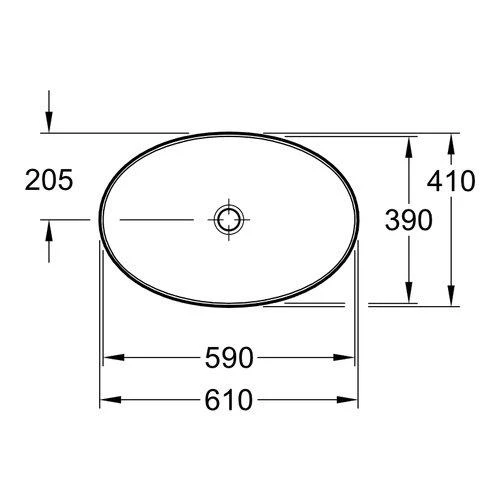 Villeroy & Boch Artis praustuvas, 610x410 mm, baltas CP