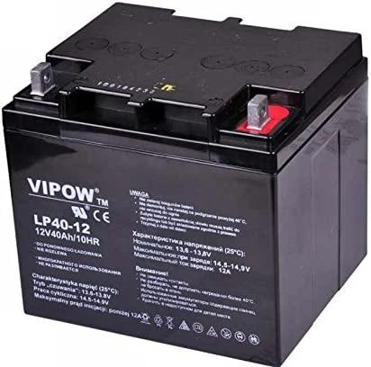 Švino akumuliatorius VIPOW 12V 40Ah