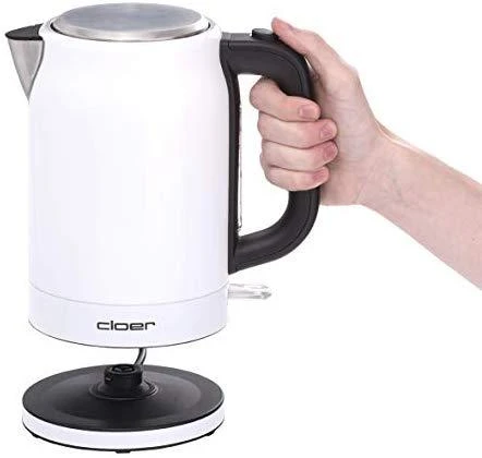 CLoer Virdulys 4521 Standard, Nerūdijantis plienas, Baltas/stainless steel, 2200 W, 360° rotational base, 1.7 L