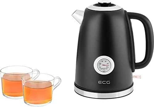 ECG RK 1700 Magnifica Nero Elektrinė virdulys, 1.7L, Nerūdijantis plienas