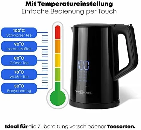 Profi Cook PROFICOOK PC-WKS 1243 lietimui jautrus elektrinis virdulys
