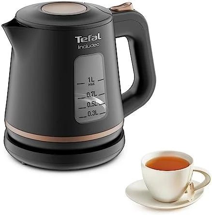 TEFAL | Virdulys | KI533811 | Electric | 2400 W | 1 L | Plastic | 360° rotational base | Juodas
