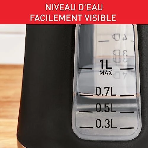 TEFAL | Virdulys | KI533811 | Electric | 2400 W | 1 L | Plastic | 360° rotational base | Juodas