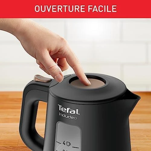 TEFAL | Virdulys | KI533811 | Electric | 2400 W | 1 L | Plastic | 360° rotational base | Juodas