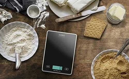 Caso | Virtuvinės svarstyklės | Slim | Maximum weight (capacity) 5kg | Graduation 1 g | Juodas
