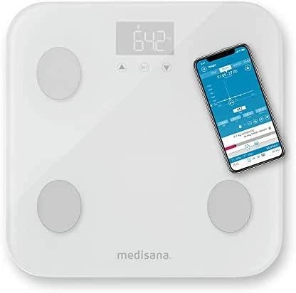 Medisana BS 600 Connect WiFi kūno analizės svarstyklės (baltas)