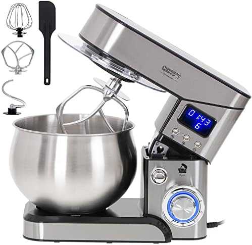 Plakiklis Camry | Planetary virtuvinis kombainas | CR 4223 | 2000 W | Greičių skaičius 6 | Bowl capacity 5 L | Sidabrinis