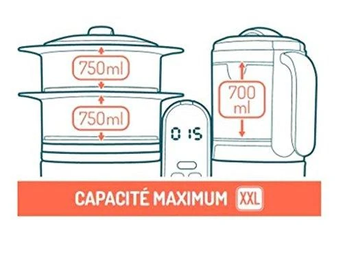 Daugiafunkcis virtuvės kombainas Babymoov Nutribaby(+) 6-in-1 (pilkas)