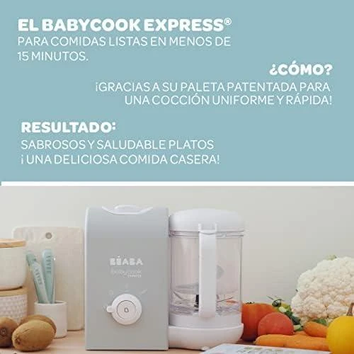 Beaba Babycook Express trintuvas-garintuvas, pilkas (Velvet pilkas)
