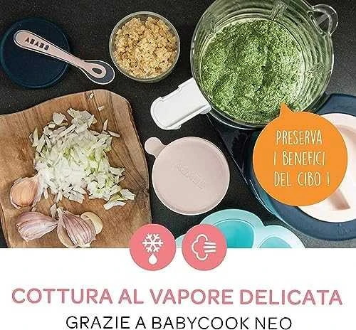 Trintuvas-garintuvas Beaba Babycook Neo, tamsiai mėlynas/baltas