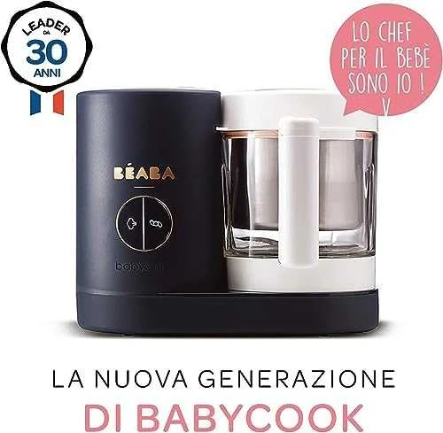 Trintuvas-garintuvas Beaba Babycook Neo, tamsiai mėlynas/baltas