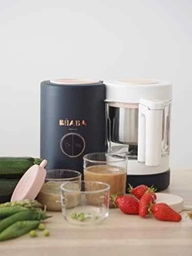 Trintuvas-garintuvas Beaba Babycook Neo, tamsiai mėlynas/baltas