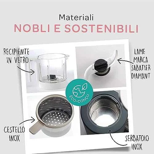 Trintuvas-garintuvas Beaba Babycook Neo, tamsiai mėlynas/baltas