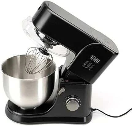 Virtuvinis kombainas Black & Decker Juodas & Decker | Kitchen Machine | ES9130080B | 1000 W | Greičių skaičius 8 | Bowl capacity 5.2 L | Juodas