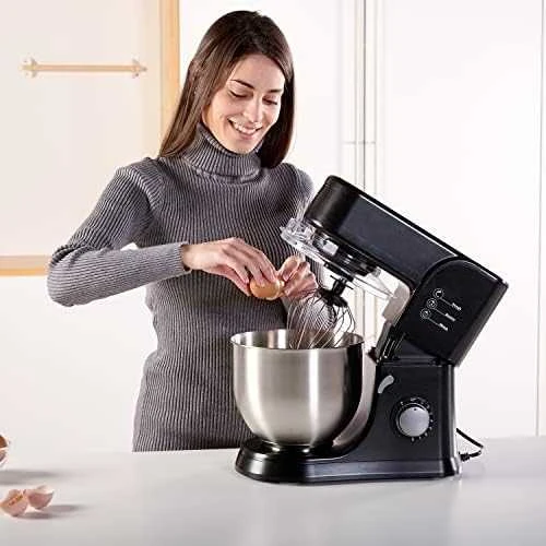Virtuvinis kombainas Black & Decker Juodas & Decker | Kitchen Machine | ES9130080B | 1000 W | Greičių skaičius 8 | Bowl capacity 5.2 L | Juodas