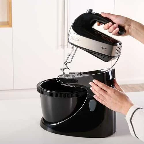 juodas+decker Hand mixer Juodas & Decker BXMXA500E (500 W)