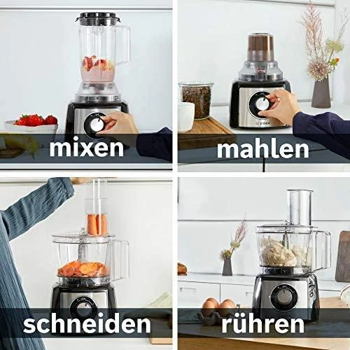 Bosch Virtuvės kombainas MultiTalent 3, 800 W, Juodas (MCM3501M)