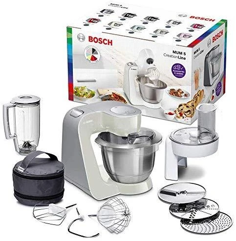 MUM5 MUM58L20 Virtuvinis kombainas Bosch , pilkas, sidabrinis