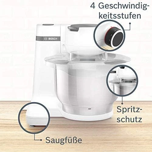 Bosch Virtuvės kombainas MUM Serie | 2 700 W, Baltas MUMS2EW00