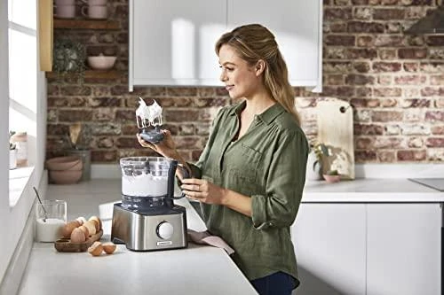 Virtuvinis kombainas KENWOOD Multipro Compact FDM301SS, 800W, 2 greičiai + impulsas, Nerūdijantis plienas peilių geležtės, Inox spalva