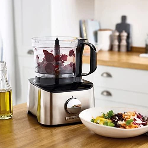 Virtuvinis kombainas KENWOOD Multipro Compact FDM301SS, 800W, 2 greičiai + impulsas, Nerūdijantis plienas peilių geležtės, Inox spalva