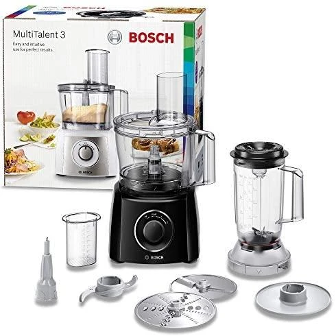 Virtuvinis kombainas Bosch | Food processor | MCM3201B | 800 W | Greičių skaičius 2 | Bowl capacity 2,3 L | Ice crushing | Maišytuvas | Juodas