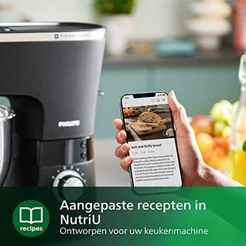 Virtuvinis kombainas „Philips“ serijos 7000 virtuvės aparatas HR7962/01, 5,5 l dubuo, 8 greičių nustatymai, 1000 W