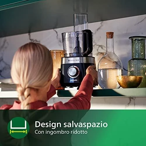 PHILIPS HR7530/10 Kompaktiškas virtuvinis kombainas