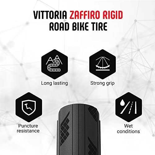 Padanga 28" Vittoria Zaffiro Rigid 700x28c / 28-622 juodas