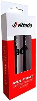 Bekamerinis ventilis Vittoria Multiway alloy juodas 80mm 2vnt.