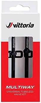 Bekamerinis ventilis Vittoria Multiway alloy juodas 80mm 2vnt.