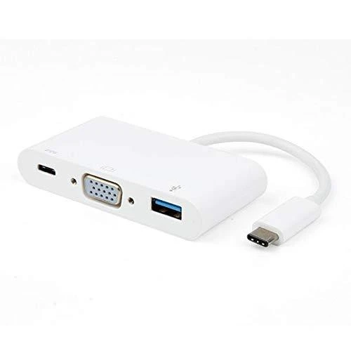 Vivanco 3-in-1 adapteris su USB-C, VGA ir USB jungtimis