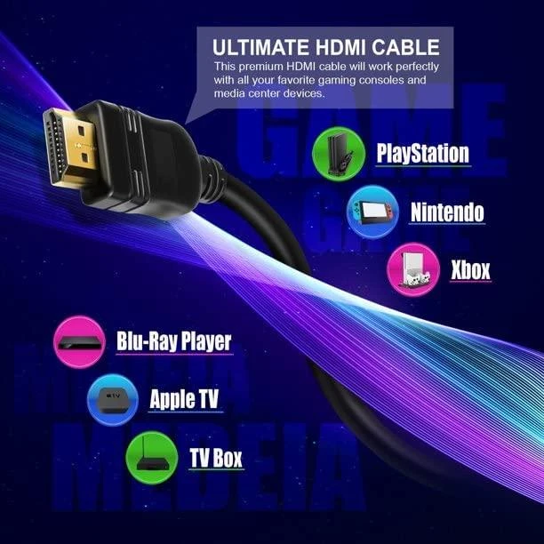 HDMI Laidas - Vivanco HDMI–HDMI 5 m Plokščias Laidas 47105