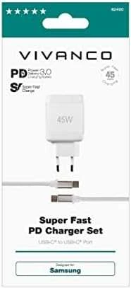 Vivanco įkroviklis USB-C – USB-C 45W 1m (62400)