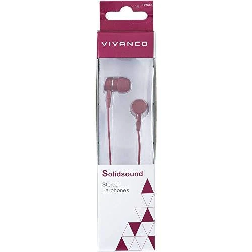 Vivanco ausinės Solidsound, raudona (38904)