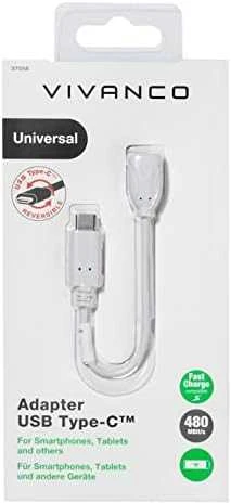 Vivanco USB-C į microUSB adapteris pakuotėje