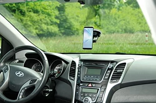 Vivanco Wizard telefono laikiklis ant automobilio stiklo