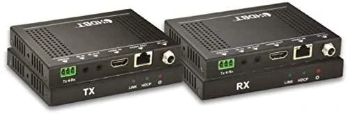 VivoLink HDBaseT siųstuvas ir imtuvas su TX bei RX jungtimis