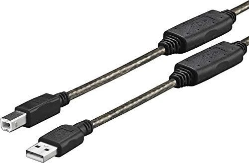 Kabelis USB VivoLink USB-A - micro-B 20 m Juodas (PROUSBAB20)