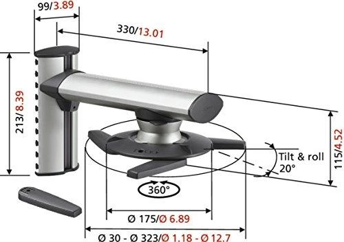 VOGEL'S EPW-6565 Laikiklis proj. (sienos